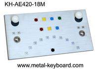 صفحه کلید IP65 فلزی مقاوم صنعتی کیوسک با دو توپک