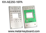 صفحه کلید کیوسک فولادی ضد زنگ IP65 قابل تنظیم صفحه کلید صنعتی 16 کلید