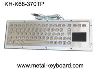 عملکرد پایدار صفحه کلید صنعتی با پد لمسی 70 کلید، پد لمسی صفحه کلید فلزی