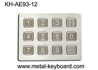 ناهموار فولاد ضد زنگ صفحه کلید عددی صنعتی در 3 × 4 ماتریس 12 کلید