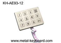 فولاد ضد زنگ 12 کلید فلزی عددی برای کیوسک، صفحه کلید کنترل دسترسی