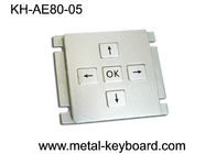 قابل تنظیم از جنس استنلس استیل صفحه کلید 5 کلید برای منطقه صنعتی کنسول
