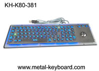 صفحه کلید کامپیوتر صنعتی صنعتی اس اس با پشتیبانی Trackball، USB استاندارد یا خروجی PS2
