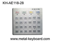 گرد و غبار پنل اثبات صفحه کلید Pounting فلزی کنترل دسترسی را با 28 کلید