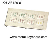 فولاد ضد زنگ صفحه کلید کیوسک با پانل سوار 8 کلید، صفحه کلید فلزی