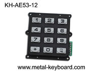 ضد - خرابکاری فلزی صفحه کلید عددی IP 65، 12 دکمه ورودی صفحه کلید عددی