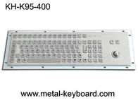 FCC 95 Keys Panel Mount Keyboard Industrial Keyboard with Trackball Standard PC Layout