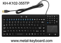 صفحه کلید رایانه ای PC ضد آب USB ضد آب 106 کلید بدون صدا با صفحه لمسی