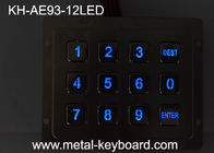 صفحه کلید مقاوم در برابر آب از جنس استنلس استیل 4X3 12 کلید