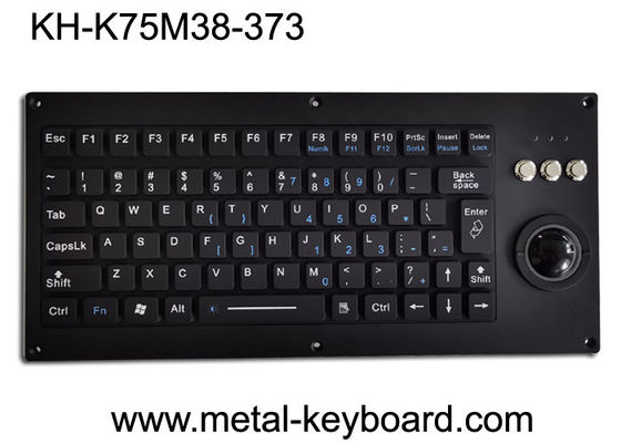براش SS صفحه کلید صنعتی قابل تنظیم با Trackball USB PS2