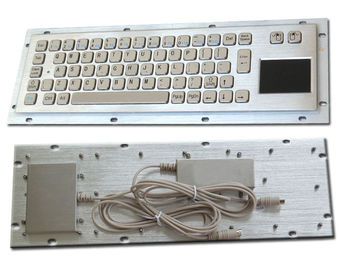 Vandal proof industrial Computer Kiosk keyboard with Stainless steel panel mount