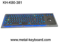 ناهموار صفحه کلید دارای نور پس زمینه فلزی با ارگونومی طراحی Trackbal، رابط USB