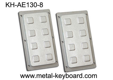 8 Keys Stainless Steel Keyboard Number Functional Keypad For Industrial Control Platform