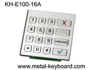 ناهموار فولاد ضد زنگ عددی صنعتی صفحه کلید با 16 کلید برای ورود به - در کیوسک