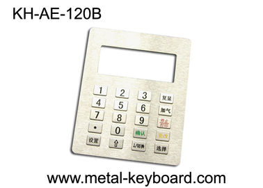 4 × 5 فلز پنل کوه صفحه کلید با 20 کلید در ماتریس های 4x5 ایستگاه های گاز