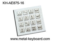 صفحه کلید کیوسک فلزی صنعتی فولاد ضد زنگ 4 X 4 با 16 کلید ضد انفجار