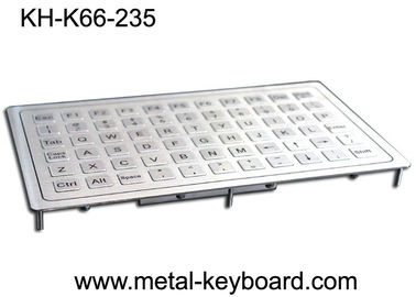 صفحه کلید 20 میلی آمپر PS2 مقاوم از جنس استنلس استیل 800dpi Panel Mount 66 Keys
