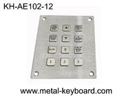 12 کلید 3x4 چیدمان پنل صفحه کلید نصب شده 2 میلی متر فولاد ضد زنگ