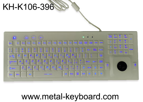 صفحه کلید سیلیکونی لاستیکی PS2 دارای نور پس زمینه مقاوم با ماوس Trackball