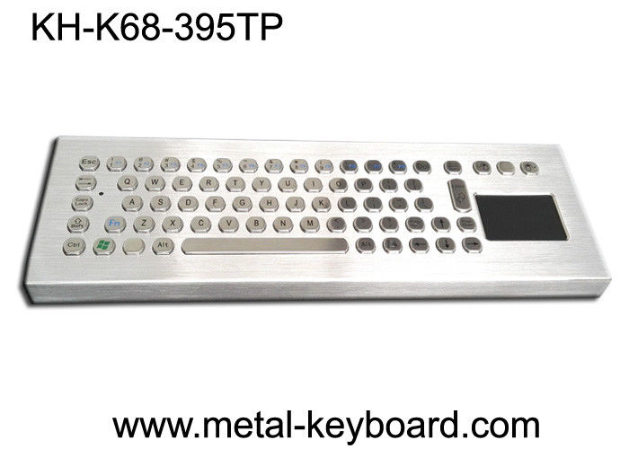 دسکتاپ فلزی IP65 نرخ صفحه کلید ضد آب با صفحه لمسی پانل جلو 395x135 میلی متر