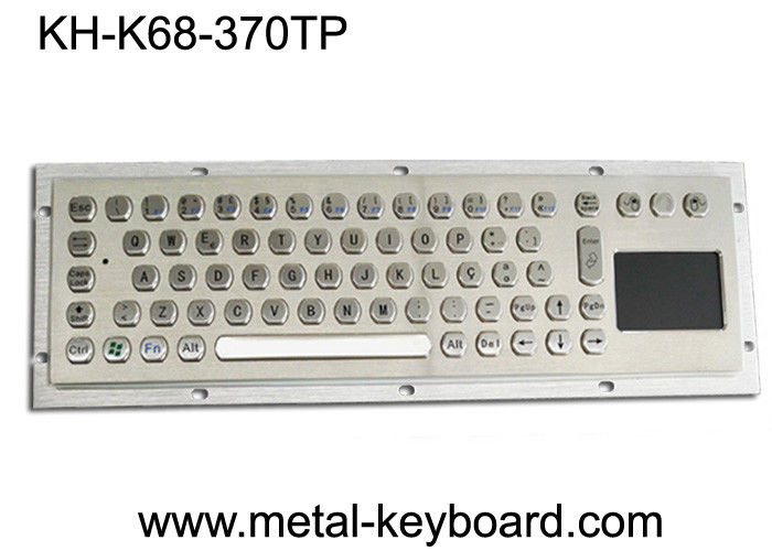 صفحه کلید کامپیوتر صنعتی / فلزی پنل کوه صفحه کلید صفحه کلید با صفحه لمسی