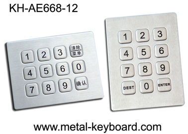 12 Keys Sealed Numeric Keypad , Water Proof Rugged Keypad In 3x4 Matrix