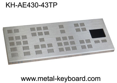Vandal Resistant Industrial Keyboard with Touchpad / Large keys Panel Mount Keyboard Precision